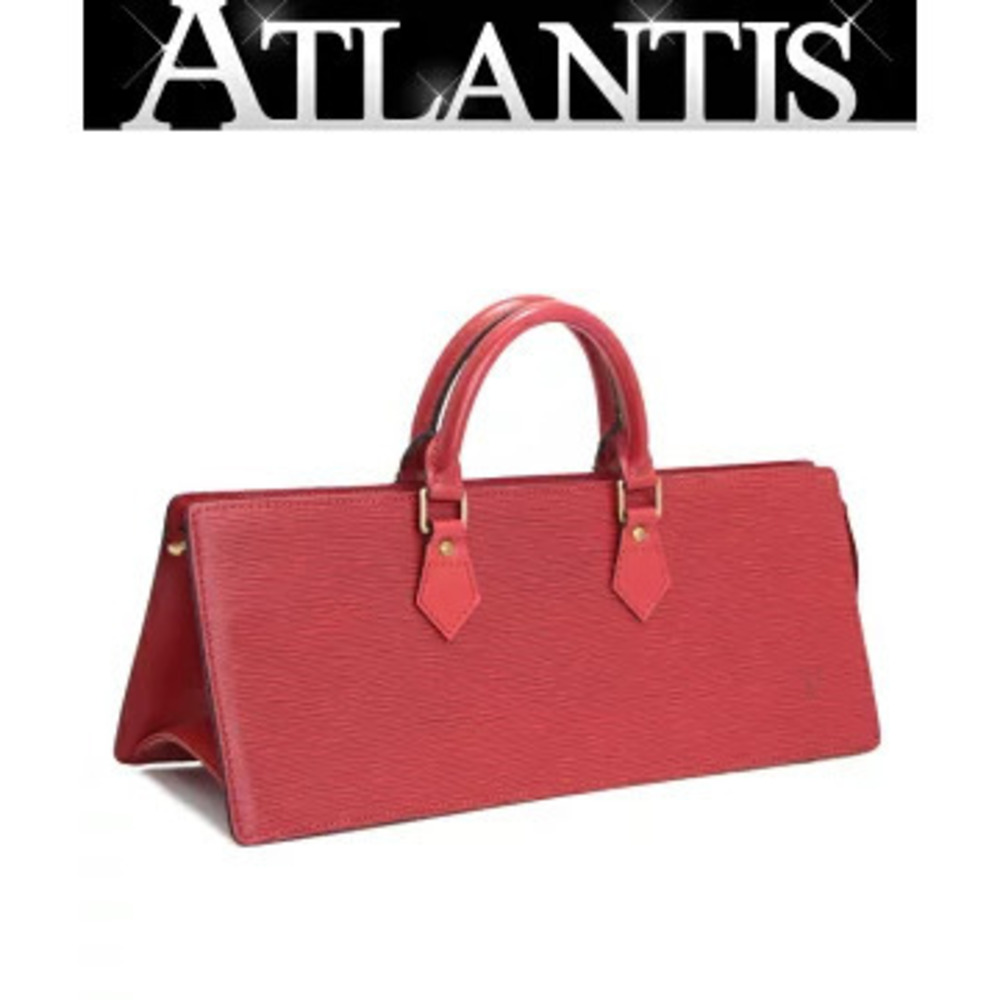 Louis Vuitton Sac Triangle Handbag Epi Leather Castilian Red